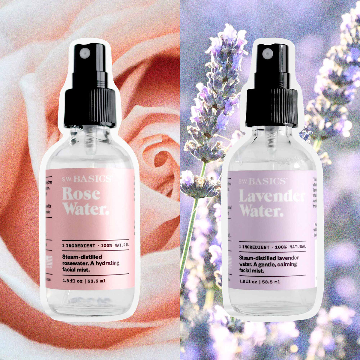 Rosewater + Lavender Water Bundle – S.W. Basics