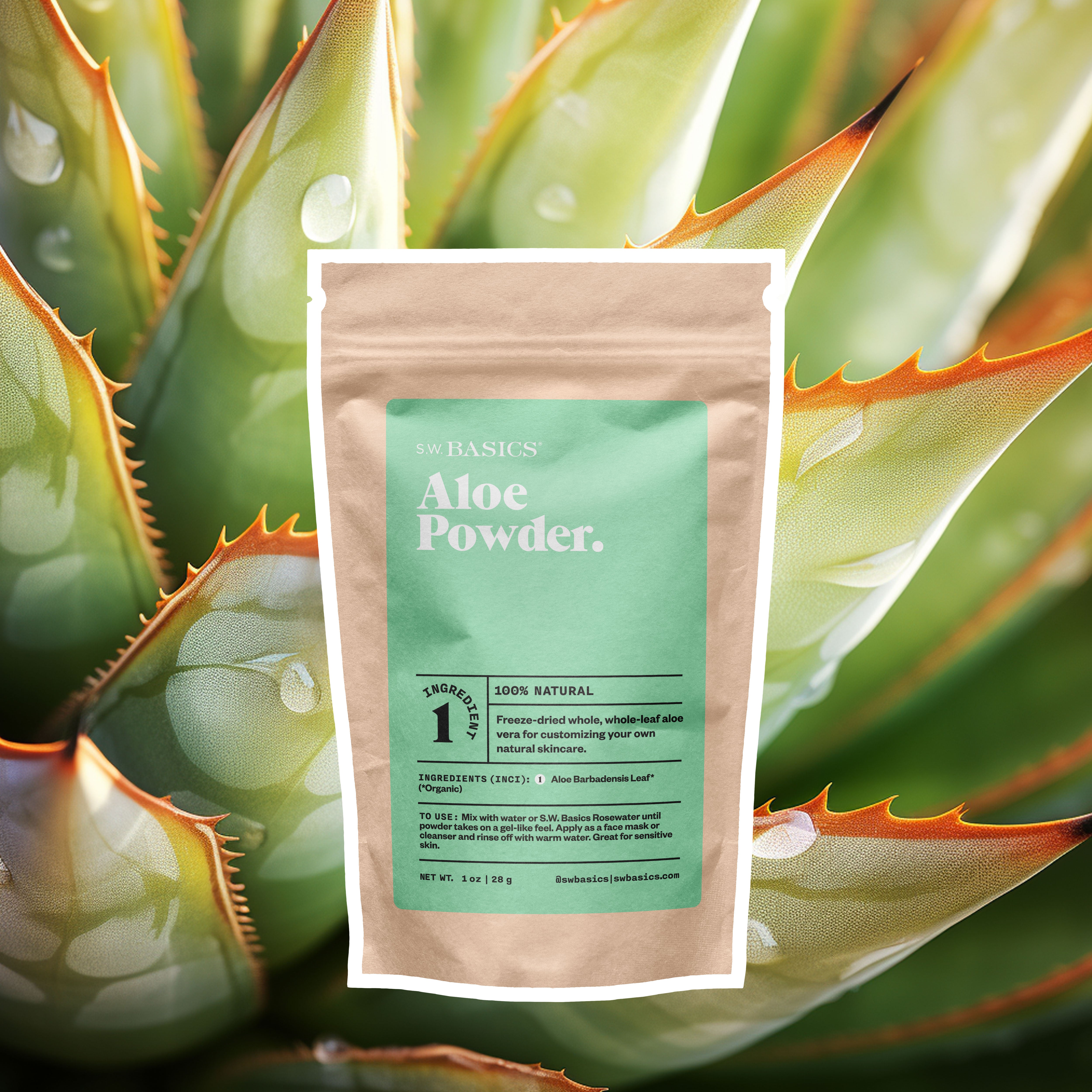 S.W. Basics Single Ingredient Aloe Vera Powder 1oz Pouch